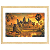 Vintage Cambodia, Angkor Wat Sunrise Poster thumbnail