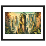 Vintage China, Zhangjiajie Stone Pillars Poster thumbnail