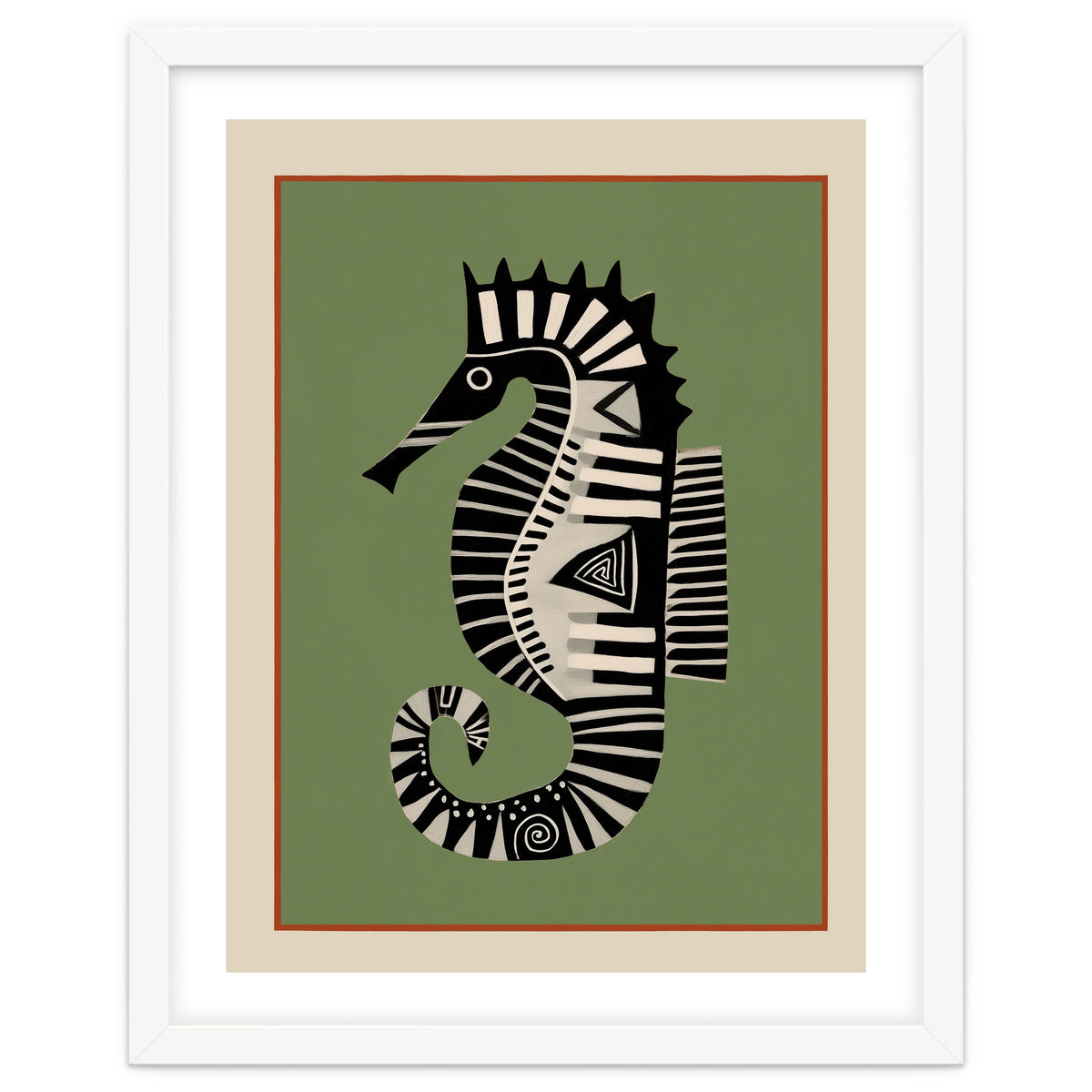 Striped Seahorse I