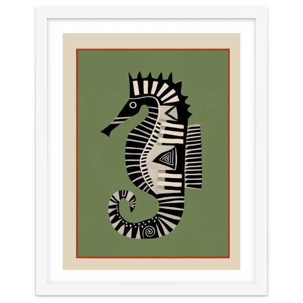 Striped Seahorse I