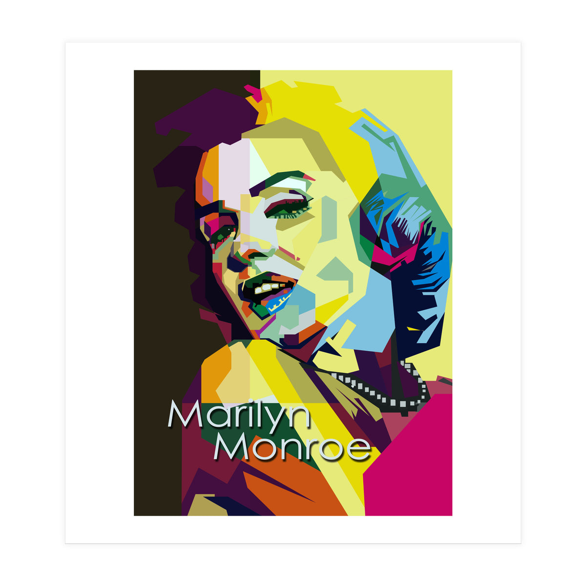 Marilyn Monroe Beauty Actress Pop Art Wpap (Print Only)