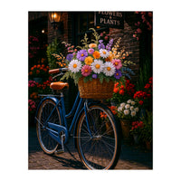 The Aesthetic of a Bicycle at a Flower Shop (Print Only)