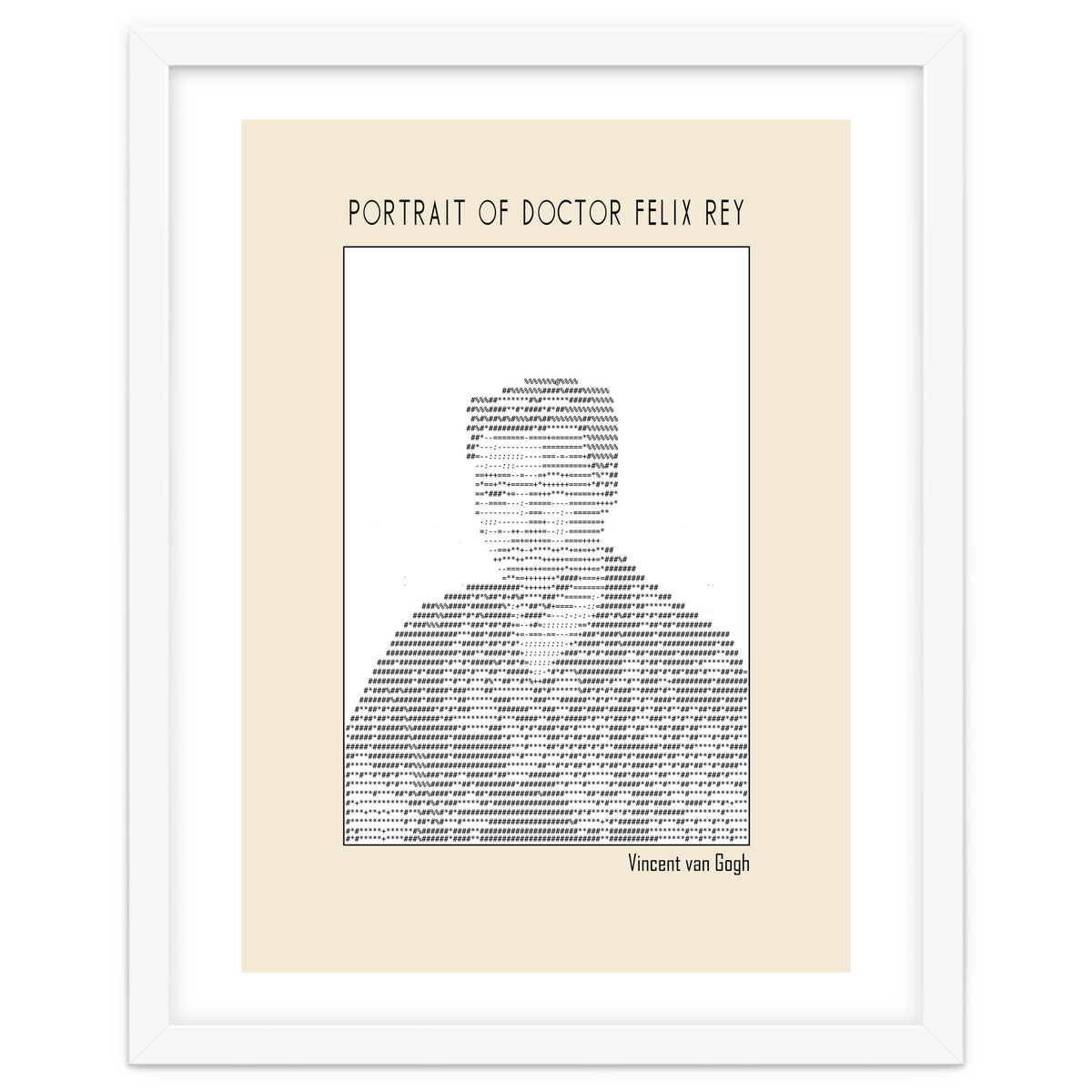 Portrait Of Doctor Felix Rey (ascii Art)
