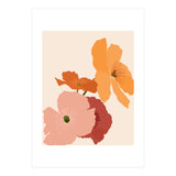 Autumn Wildflowers, Botanical Illustration Vintage Classy, Bohemian Floral Blossom Plants Bloom, Pastel Flowers Garden Nature (Print Only) thumbnail