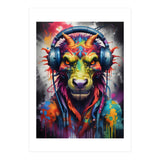 Dragon In Headphones Music (Print Only) thumbnail