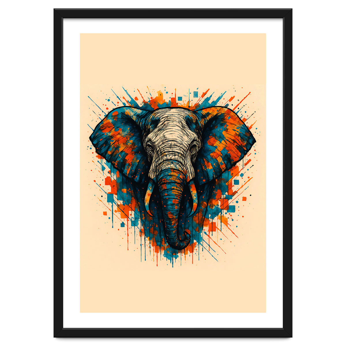 Elephant Animal Watercolor