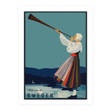 Sweden, Woman With Alp Horn (Print Only) thumbnail