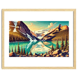 Vintage Lake Louise Banff Poster, Canada thumbnail