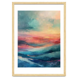 Ethereal Abstract Mountain Mist Painting thumbnail