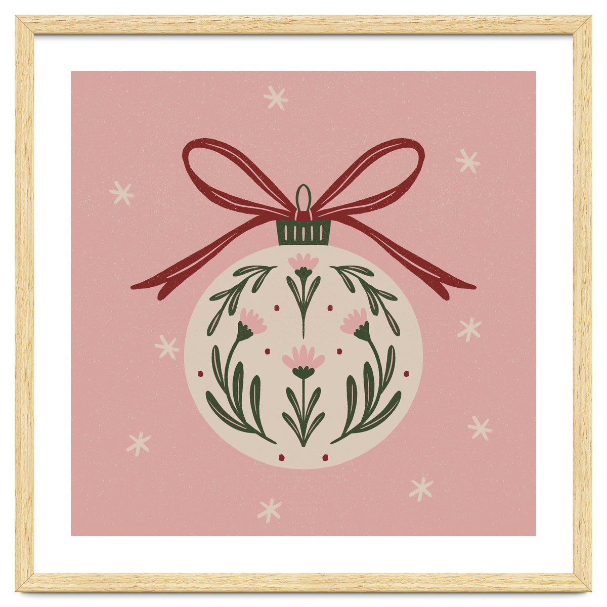 Christmas Flower Globe