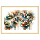 Colorful Koi Fish In Pond thumbnail