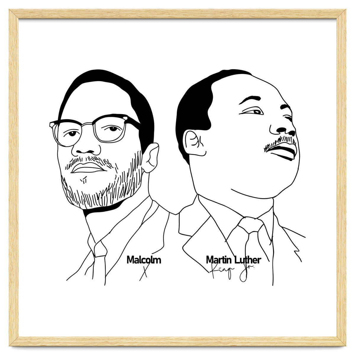 Martin Luther King Jr and Malcolm X