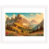 Vintage Dolomites Poster, Italy thumbnail