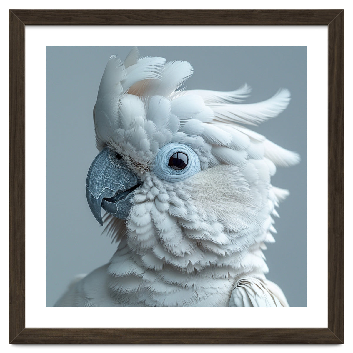 White Cockatoo Bird Portrait Close Up