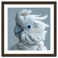 White Cockatoo Bird Portrait Close Up