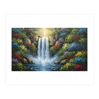 Enchanted Cascading Garden (Print Only)