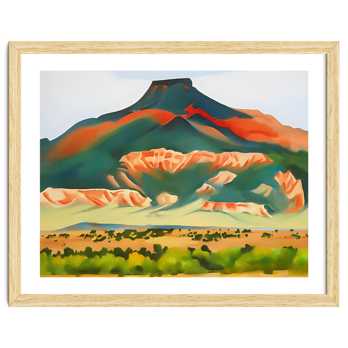 Georgia O’Keeffe – My Front Yard, Summer (1941) | Vibrant Southwestern Landscape in Modernist Style