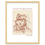 Self Portrait With Bandaged Ear And Pipe – Vincent Van Gogh thumbnail