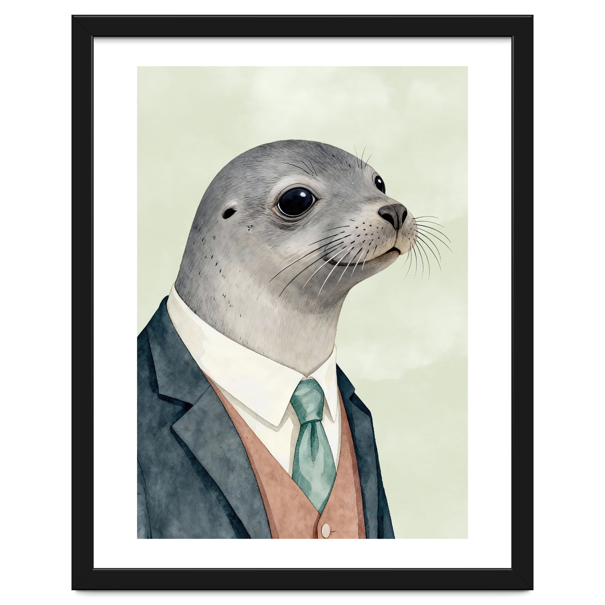 Seal Animal In A Suit