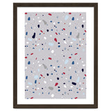 Modern Gray Blue Rounded Terrazzo thumbnail