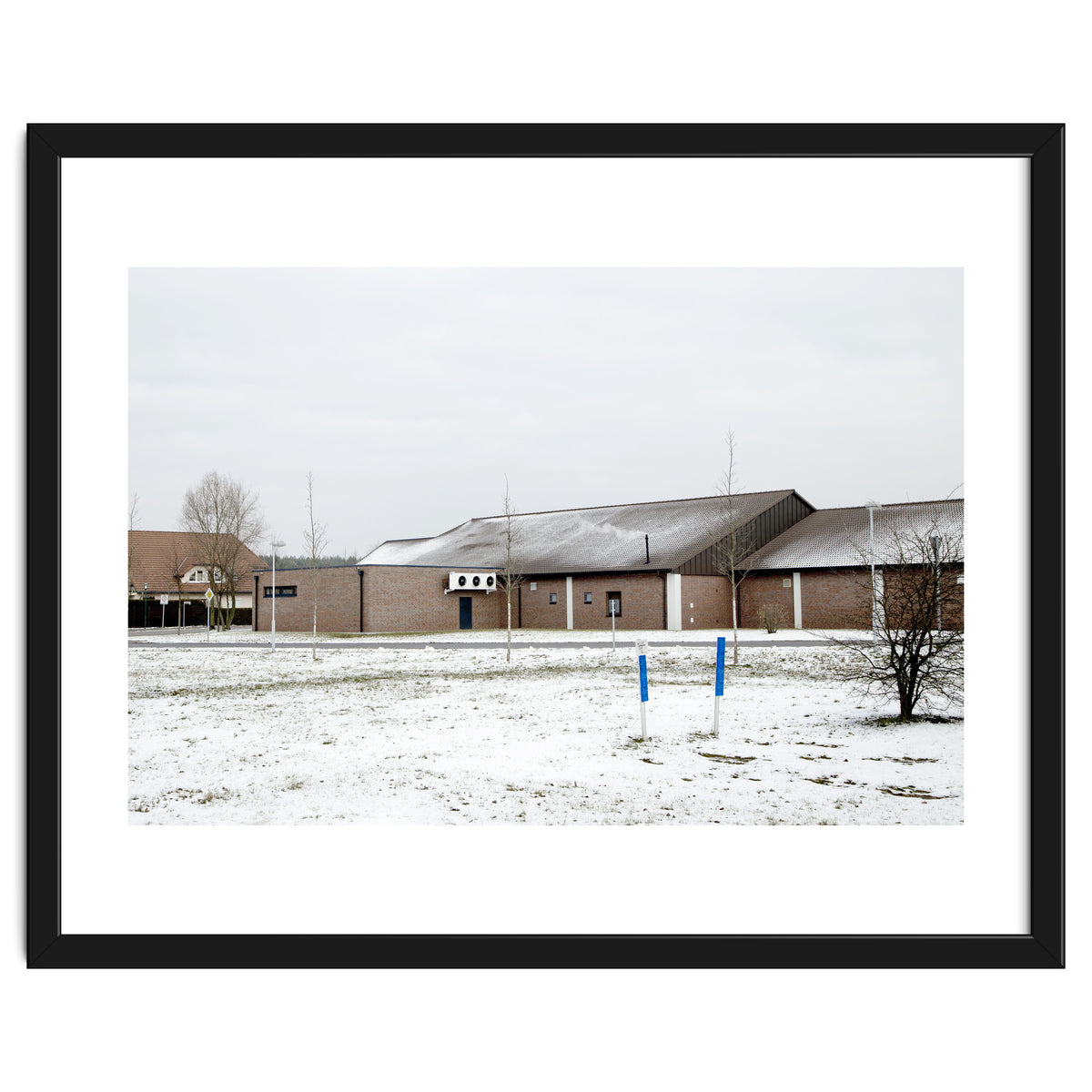 Snow covered  supermarket