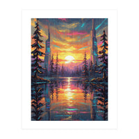 A Cybernetic Sunset Reflecting the Symbiosis (Print Only)