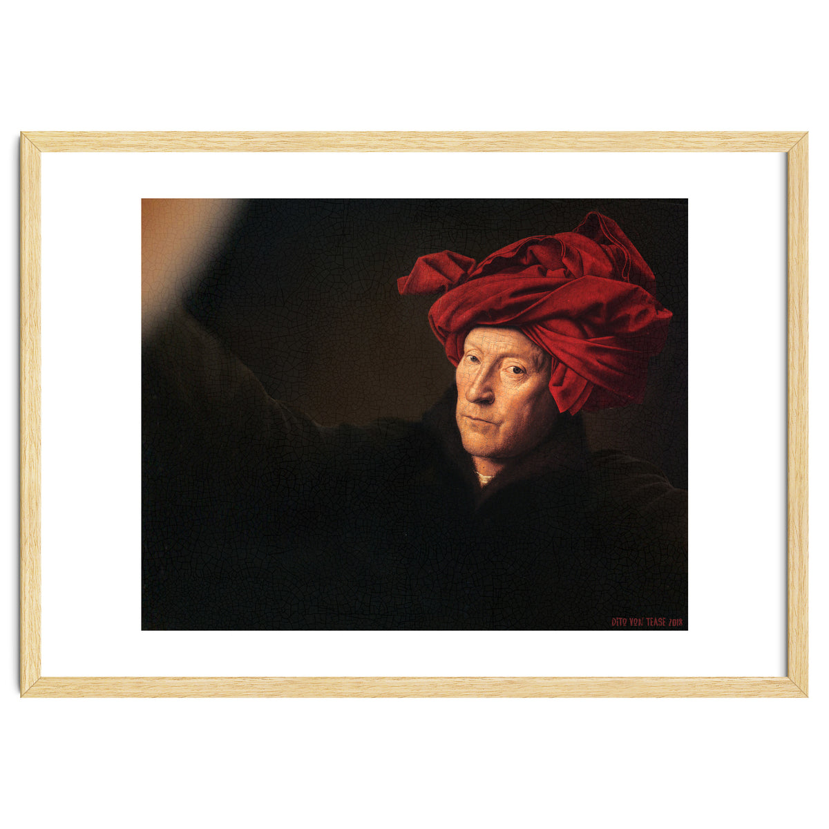 Man In A Turban - Jan Van Eyck - Selfie