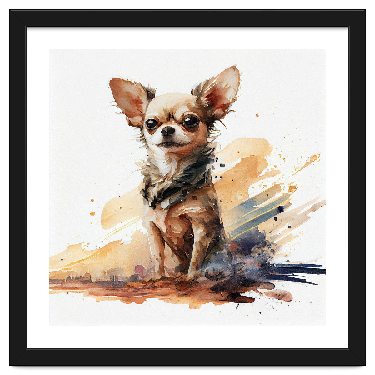 Watercolor Chihuahua Dog