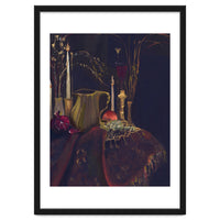 Dark Baroque Table still life moody still life oils