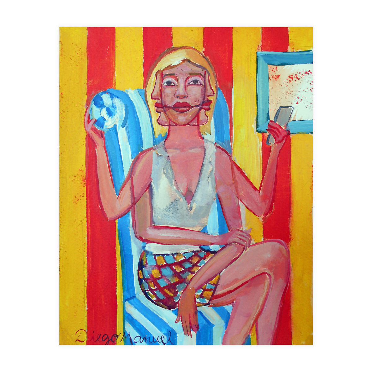 Mujer En El Sillon (Print Only)