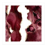 Burgundy & Gold Glitter Agate Texture 05  (Print Only) thumbnail