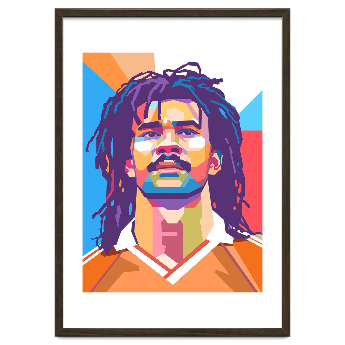 Ruud Gullit pop art portrait