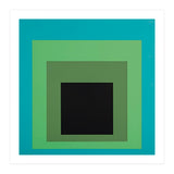 JOSEF ALBERS - HOMAGE TO THE SQUARE GREEN BLACK (Print Only) thumbnail