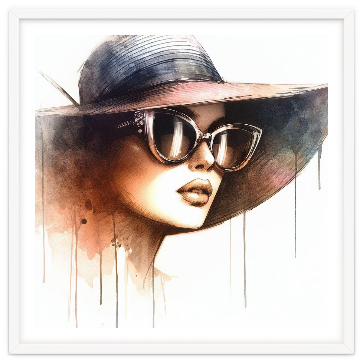 Watercolor Elegant Woman #2