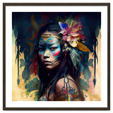 Floral Native Asian Warrior Portrait thumbnail