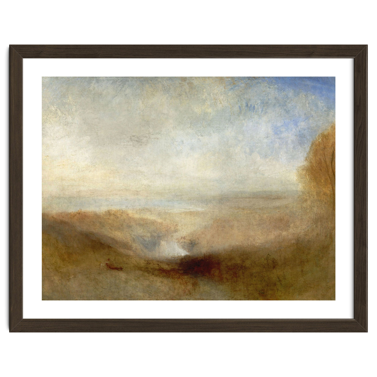 'Landscape with a River and a Bay in the Background', 1835, Oil on canvas, 123 x 93 cm.