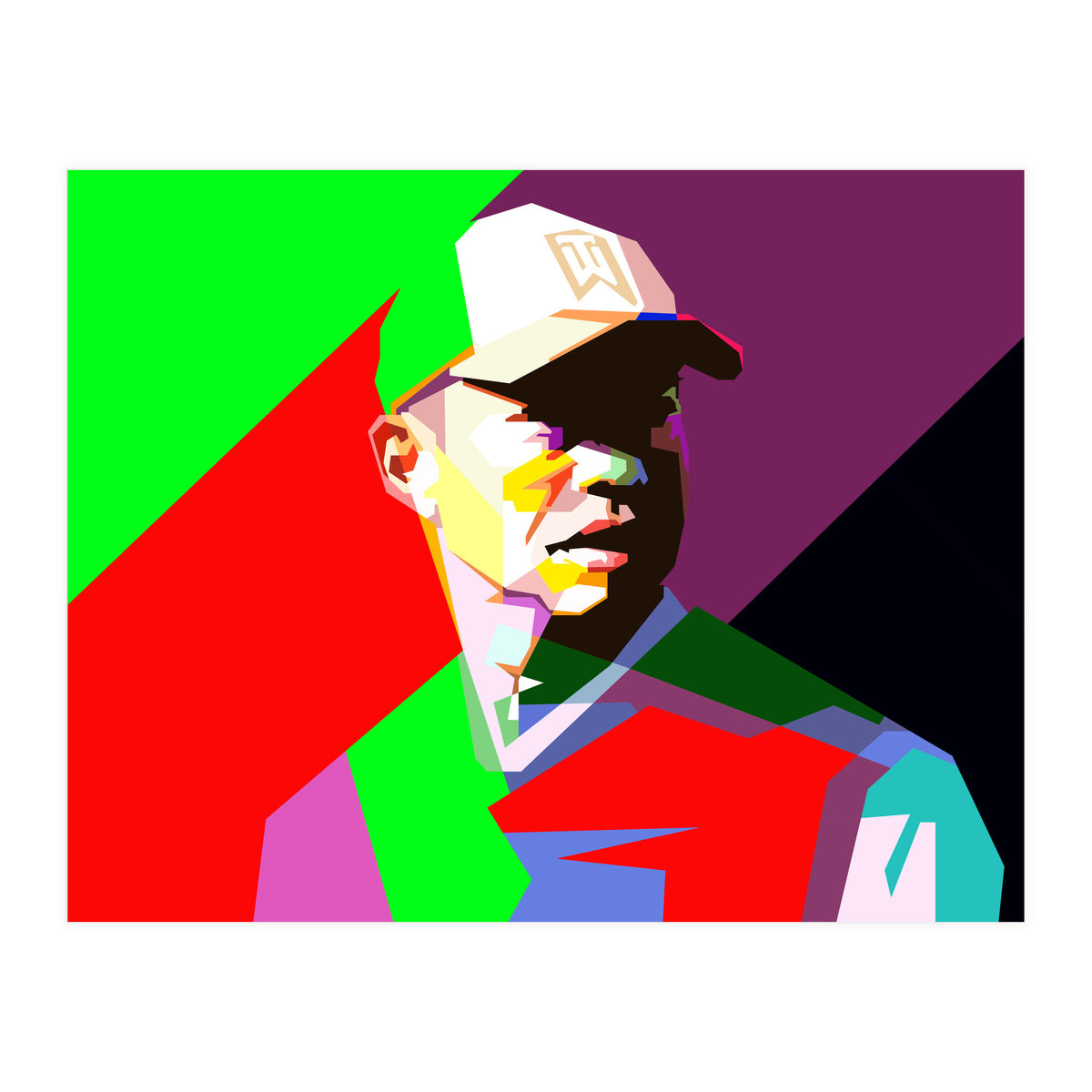 Tiger Woods Golf Legendary Pop Art WPAP (Print Only)