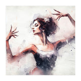 Elegant Ballet Dancer Portrait In Motion (Print Only) thumbnail