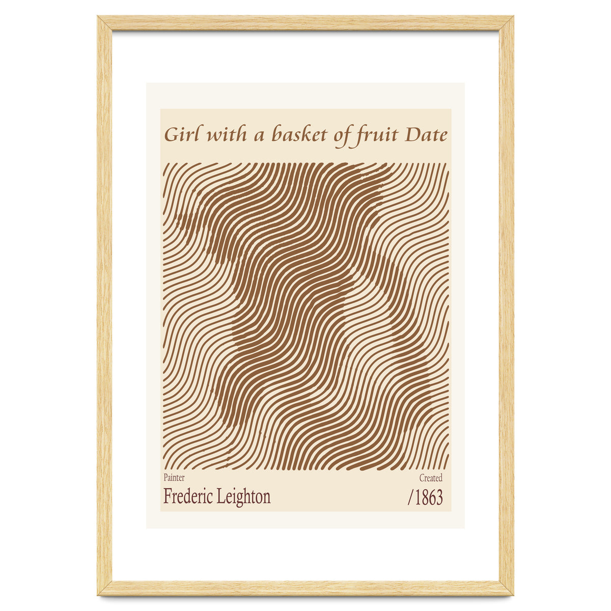 Girl With A Basket Of Fruit Date – Frederic Leighton (1863)