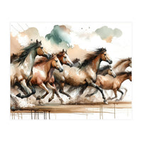 Horses Galloping (Print Only)