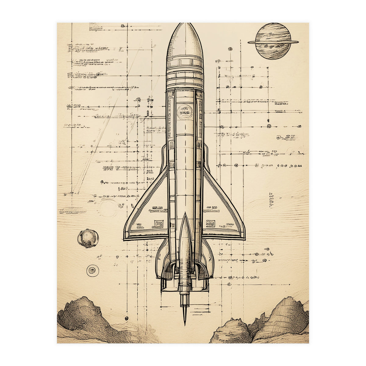 Back To The Moon 011 (Print Only)