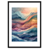 Abstract Fluid Mountain Landscape Art thumbnail