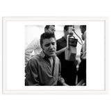 The American singer Elvis Presley during a recording session in 1956. thumbnail