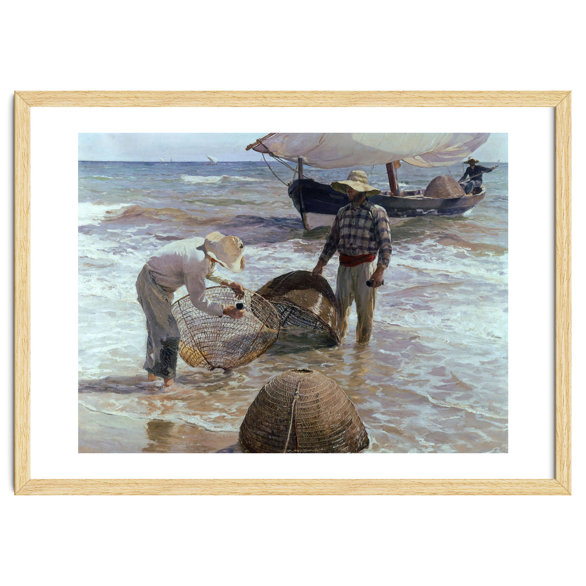 'Valencian Fishermen', 1895, Oil on canvas, 65 x 87 cm.