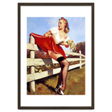 Pinup Girl Stacked On The Farm Fance thumbnail