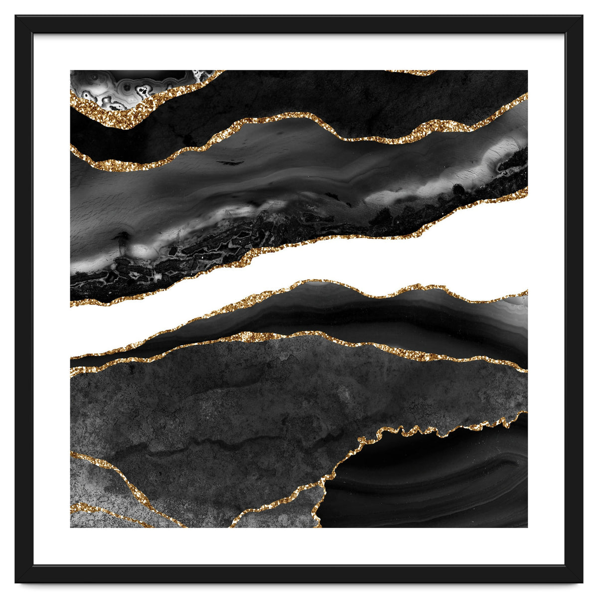 Black & Gold Agate Texture 08