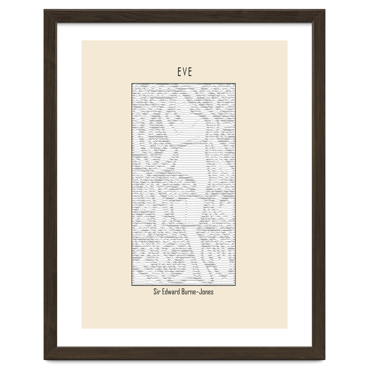 Eve – Sir Edward Burne–jones (ascii Art)