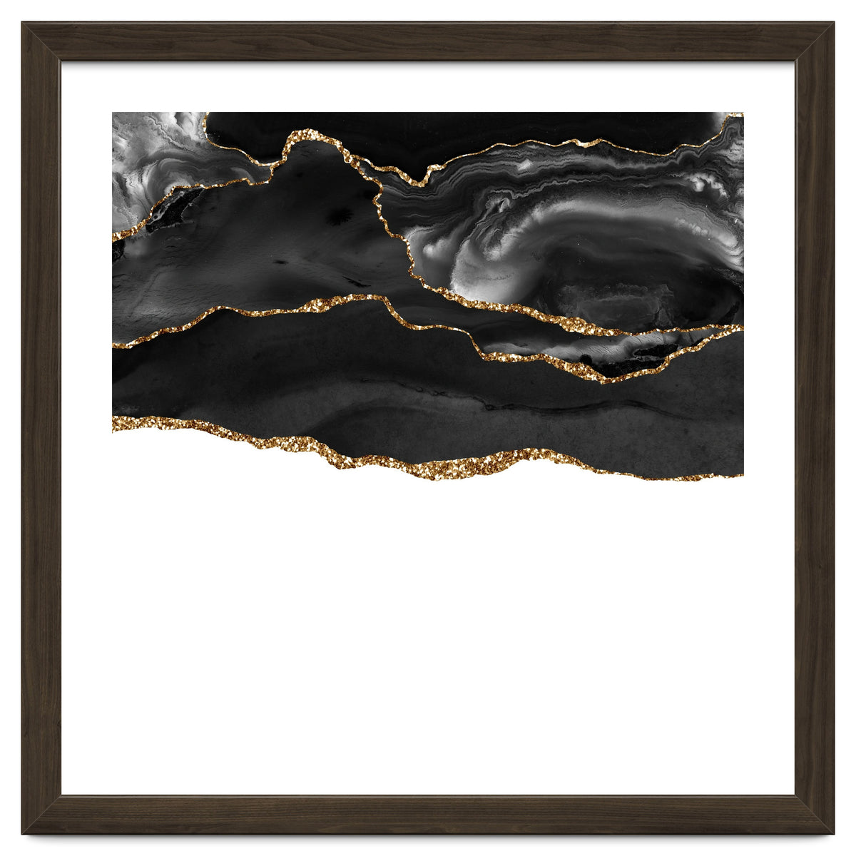 Black & Gold Agate Texture 05