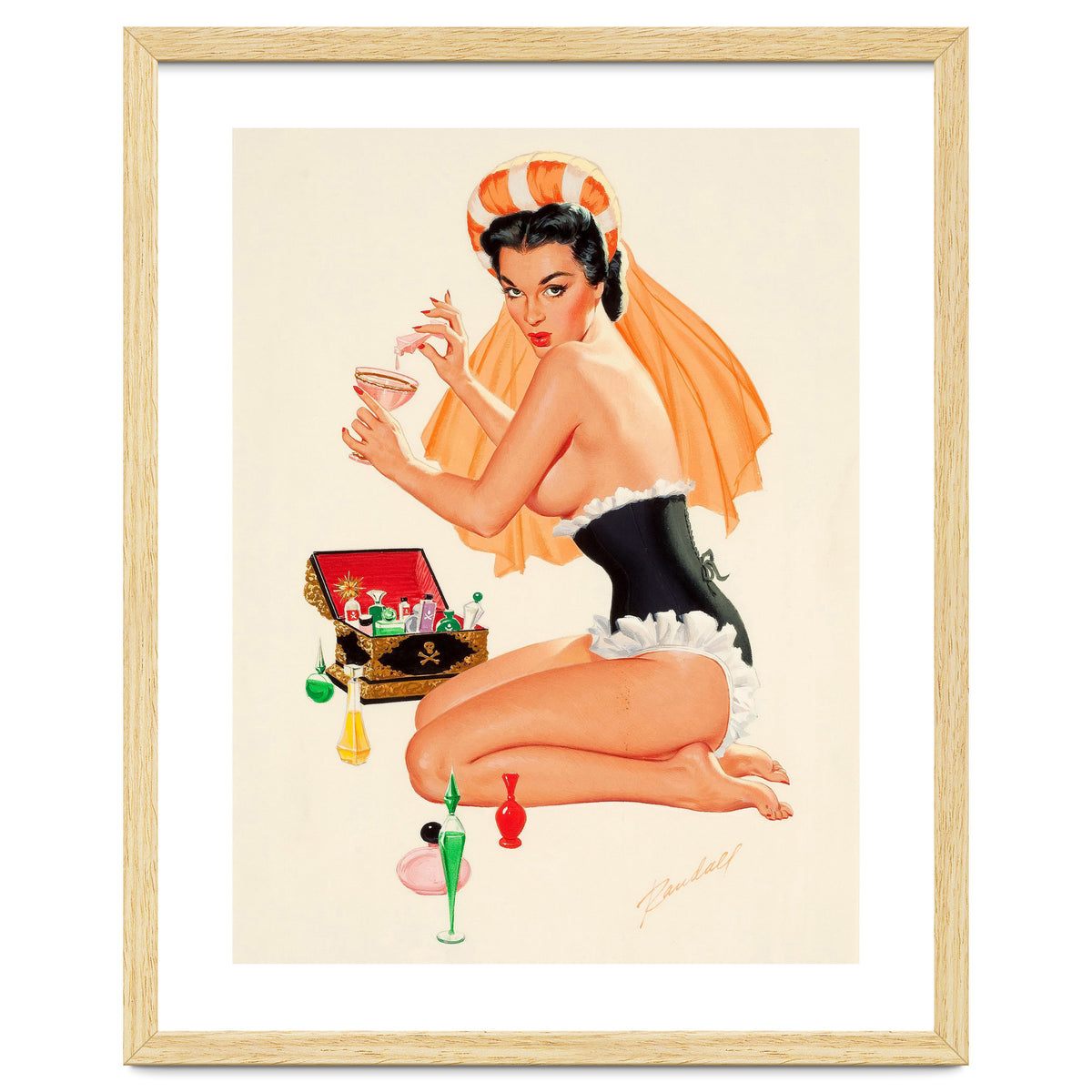 Young And Beautiful Witch Preparing A Love Portion