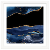 Navy & Gold Agate Texture 16